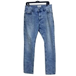 Sun + Stone Women's Jeans Acid Wash Jeans Size 33 Cotton Denim Light Blue